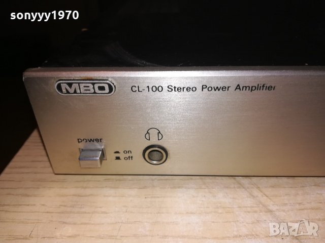 mbo cl100 stereo power amplifier-made in korea, снимка 7 - Ресийвъри, усилватели, смесителни пултове - 21580349