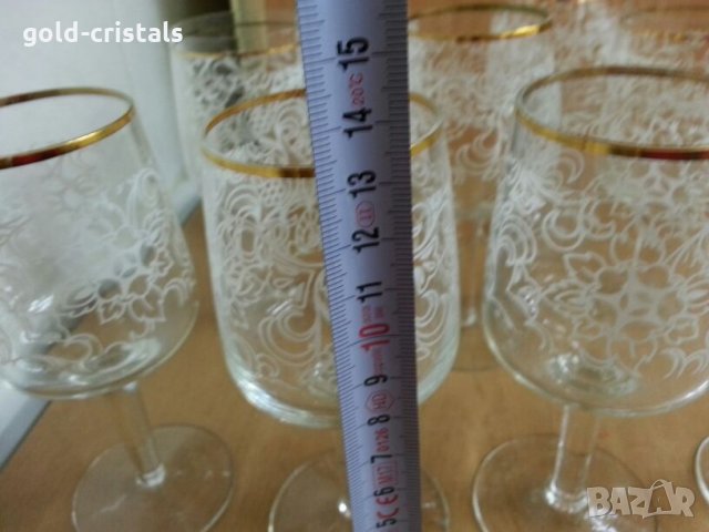 Ретро стъклени чаши , снимка 2 - Антикварни и старинни предмети - 25176326