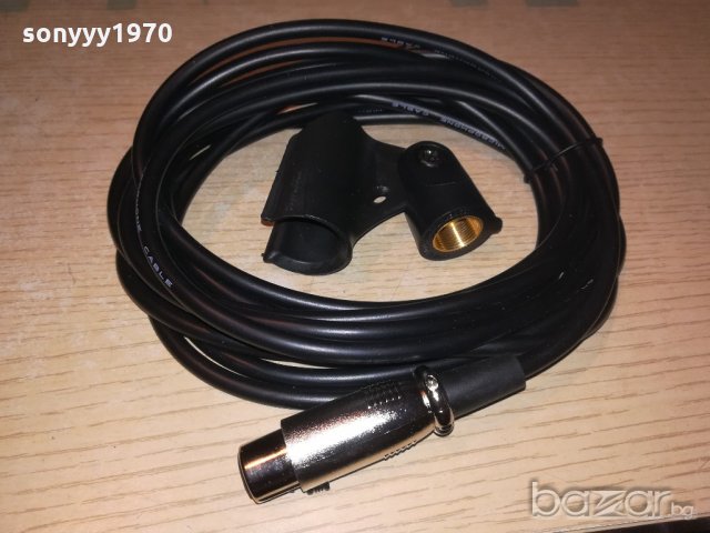 shure държач-30ЛВ и кабел-45ЛВ-за микрофон, снимка 5 - Микрофони - 20529139