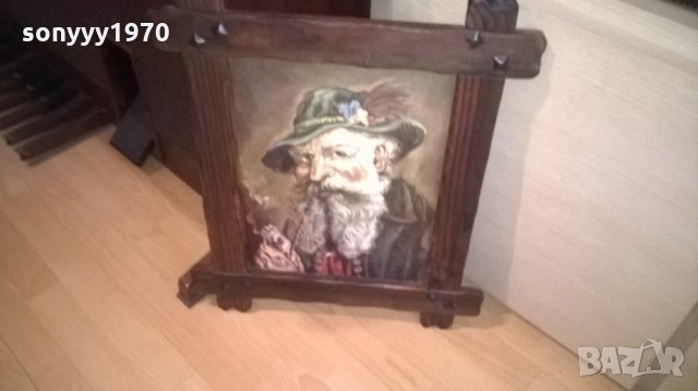 картина-внос швеицария-57х48см-старец с лула, снимка 3 - Колекции - 23530680