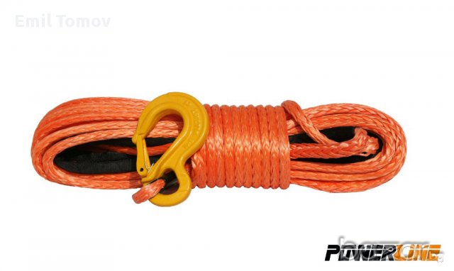 Синтетично въже за лебедки "PowerLine" 28M/8мм,9мм,10мм/ с кука - НОВИ, снимка 11 - Аксесоари и консумативи - 15388849