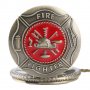 Нов джобен часовник пожарникарски пожарна пожарникар каска пожар, снимка 5