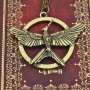 Колие от филма Игрите на глада 3 Сойка присмехулка Hunger Games Mockingjay,цвят старо злато и злато, снимка 10