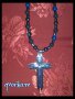 Мъжки стоманен кръст от хематит,лава,ахат, снимка 1 - Колиета, медальони, синджири - 12614478
