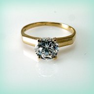Златен пръстен ГОДЕЖЕН с цирконий 2.11 грама, размер 55, снимка 7 - Пръстени - 17205634