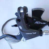 Продавам колела внос от Германия  комбинирани палцови команди SHIMANO ALTUS 9 SPEED, снимка 4 - Части за велосипеди - 22382867