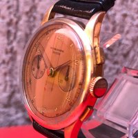 Златен мъжки ръчен часовник от розово злато хронограф CHRONOGRAPHE SUISSE, снимка 5 - Мъжки - 22907742