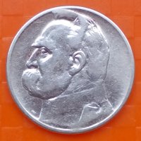 Полша 2 злоти 1934 сребро, снимка 2 - Нумизматика и бонистика - 20292751