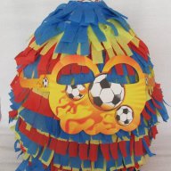 Футболна пинята, Голяма пинята 115см+ подарък маска и конфети 10лв ,готови за изпращане 	Голяма пи, снимка 3 - Рисуване и оцветяване - 16363085