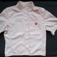 Риза Tommy Hilfiger Vintage телесен цвят, снимка 1 - Ризи - 25382401