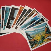 Колекция от 12 Стари Фотокопия на Картини от Кубински Художници, снимка 1 - Други ценни предмети - 21976943
