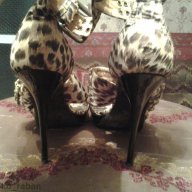 леопардови сандали номер 39 с висок ток, снимка 11 - Сандали - 7341668