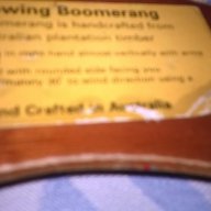 Throuwing boomerang hand crafted in australia-35/5см-внос швеицария, снимка 12 - Антикварни и старинни предмети - 15649362
