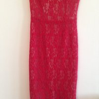Червена рокля, снимка 6 - Рокли - 23682848