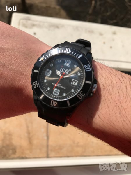 Ice Watch Black унисекс часовник, снимка 1
