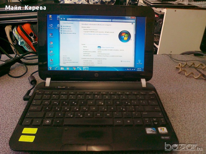 Продавам лаптоп HP mini 110-4101ev, снимка 1