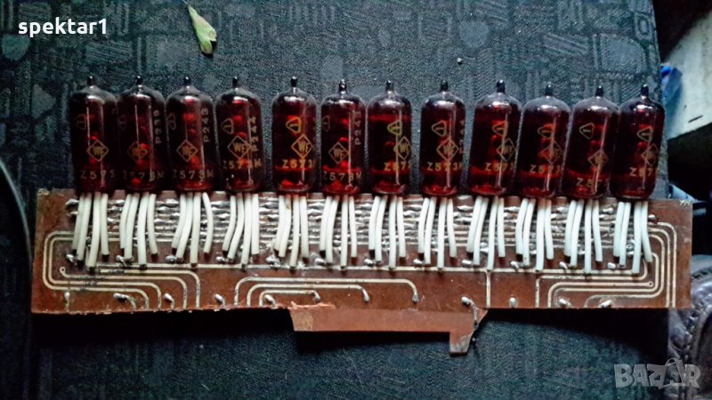 индикаторни лампи газоразрядни за ретро часовници Z573   цифрови лампи        , снимка 1