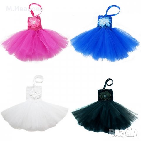 Туту рокля  в  бяло  и черно 1-3 години, снимка 3 - Бебешки рокли - 14666091