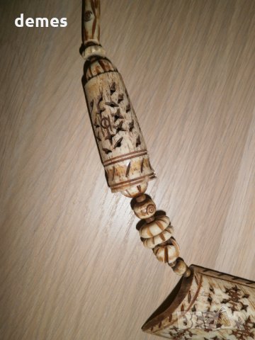 Колие от камилска кост в гръндж стил, снимка 9 - Колиета, медальони, синджири - 23510856