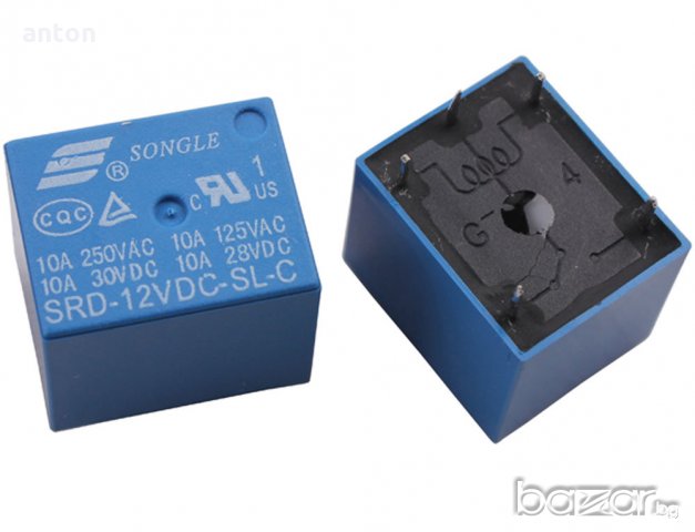 релета - 5, 12 волта 10а, relays 5V, 12V srd-05vdc-sl-c srd05vdc srd-12vdc-sl-c srd-12vdcslc, снимка 3 - Резервни части за машини - 18304448