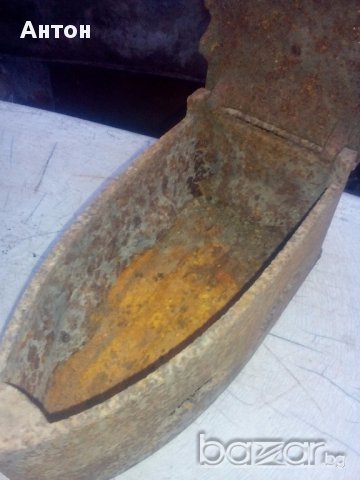 Стара ютия на жар, снимка 4 - Антикварни и старинни предмети - 16963304