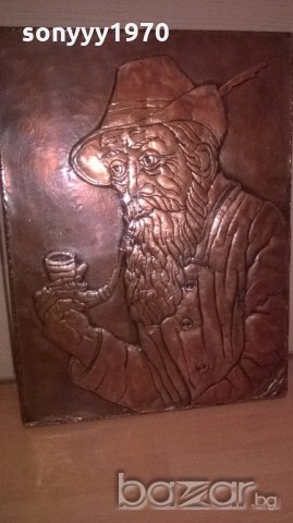 Картина-мед/месинг-62х45см-внос швеицария, снимка 17 - Антикварни и старинни предмети - 18643884