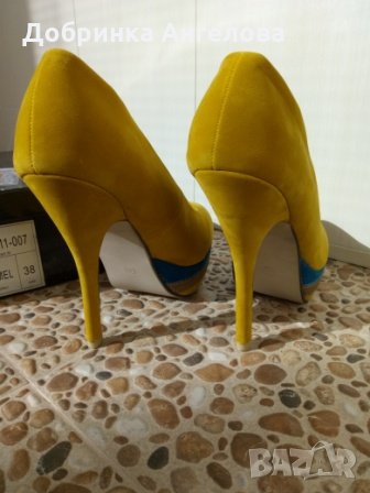 Обувки с висок ток TENDENZ, снимка 3 - Дамски обувки на ток - 23265963