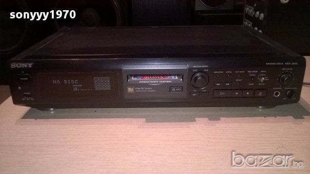 Sony mds-je510 minidisc deck-made in japan-внос швеицария, снимка 5 - Ресийвъри, усилватели, смесителни пултове - 14960410