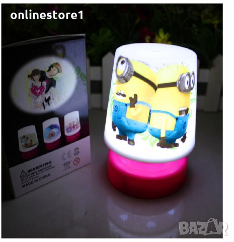 LED нощна лампа - миниони, снимка 5 - Настолни лампи - 22734173