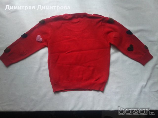 Червена блуза Next (некст) Намалена, снимка 3 - Детски Блузи и туники - 11366682