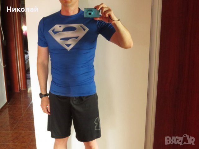 Under Armour Chrome Compression Short Sleeve Shirt UPF30+, снимка 8 - Тениски - 25733662