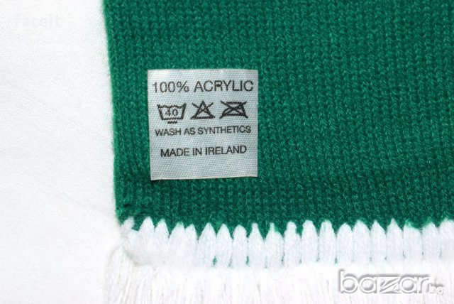 Ирландия - 100% Оригинален шал / Ireland / Футболен / Футбол / Зелен / , снимка 6 - Фен артикули - 17190439