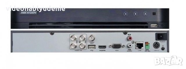 DVR HIKVISION DS-7204HQHI-K1 Поддържа 4х HD-TVI/AHD/CVI Камери до 2/3 MPX H.265 Pro+/H.265, снимка 2 - Комплекти за видеонаблюдение - 25337275