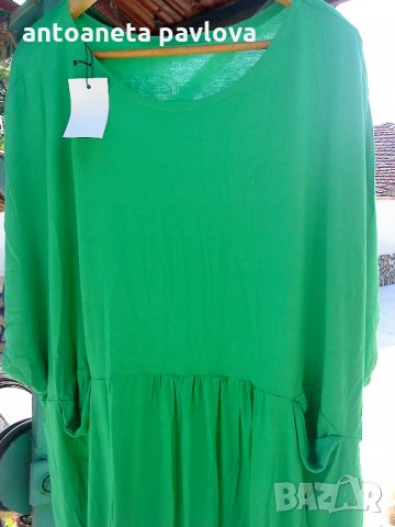 туника - рокля в зелено, снимка 3 - Туники - 24005077