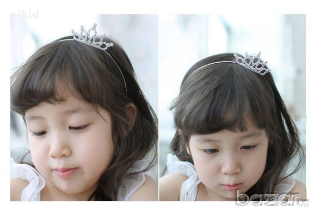 диадема мини корона венец бебешка детска дамска