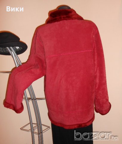 Дамско червено  зимно палто , снимка 4 - Палта, манта - 20824554