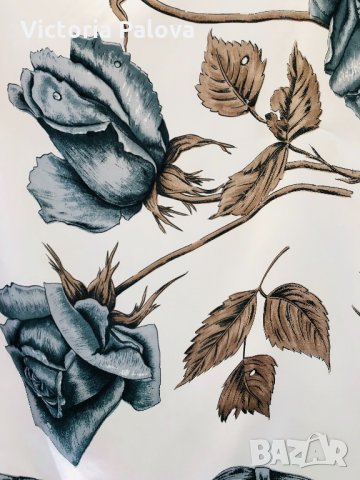 Копринен шал 78см на 78см, снимка 4 - Шапки - 26117840