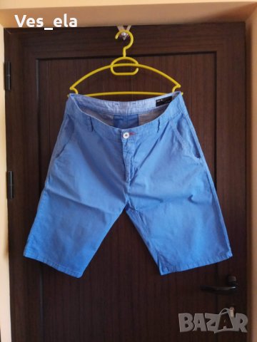 светло сини мъжки къси панталони, снимка 1 - Къси панталони - 25499757