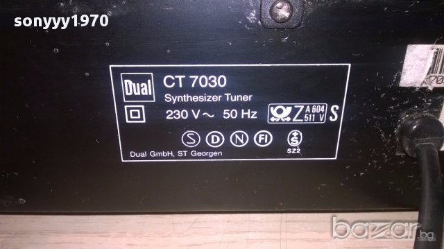 dual ct7030-germany-stereo tuner-внос швеицария, снимка 11 - Ресийвъри, усилватели, смесителни пултове - 16571676