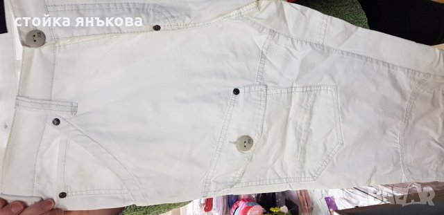 Продавам бял мъжки спортен панталон , снимка 2 - Панталони - 24837077