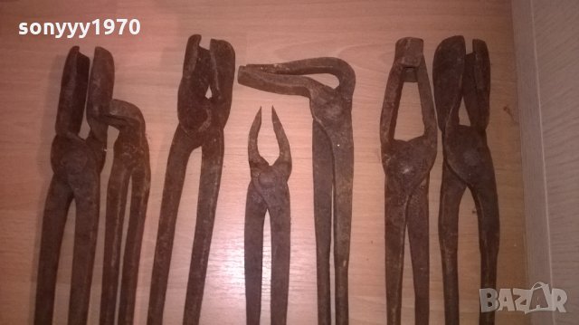 поръчани-ИЗКОВАНИ В ОГЪНЯ-ПРОФИ КОВАШКИ КЛЕЩИ-ВНОС ШВЕЦИЯ