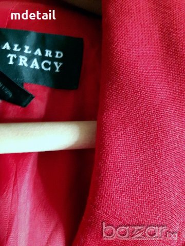 Ellen Tracy - червено пролетно/есенно манто/тренч/шлифер, снимка 4 - Палта, манта - 20122613