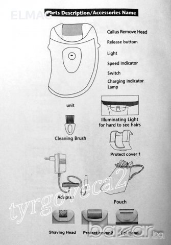 Електрически  ЕПИЛАТОР и САМОБРЪСНАЧКА, снимка 3 - Мъжка козметика - 11318871