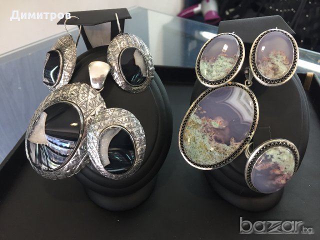 НАМАЛЕНИЕ!!!Уникати от сребро 925, снимка 2 - Бижутерийни комплекти - 17855949