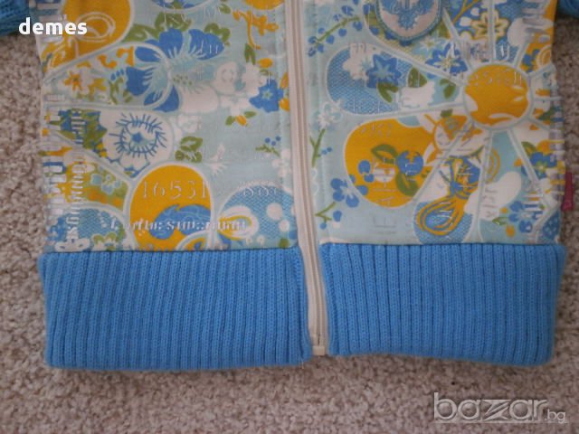 Жилетка с цип, нова, цвят тюркоаз, размер 4, снимка 5 - Детски пуловери и жилетки - 12495814