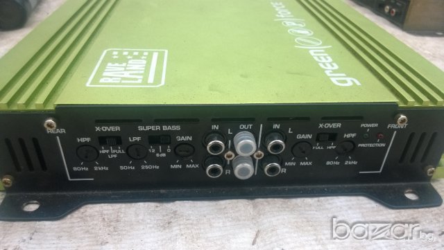 rave land-green force-1000watts4/3/2chanel amplifier, снимка 11 - Ресийвъри, усилватели, смесителни пултове - 9655204