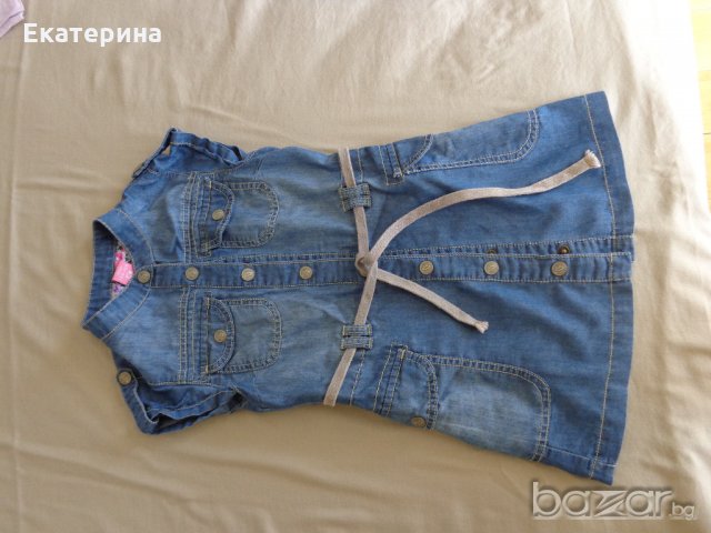 Дънкова рокля/сукман Кенвело ръст 120-126, снимка 2 - Детски рокли и поли - 19190198