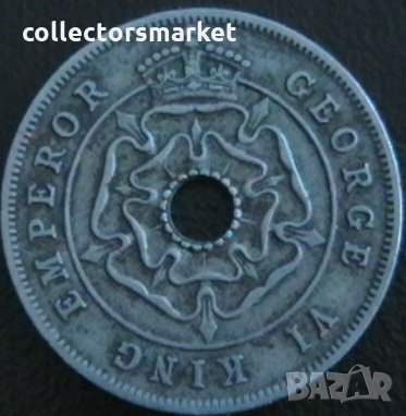 1 пени 1937, Южна Родезия, снимка 2 - Нумизматика и бонистика - 24857775