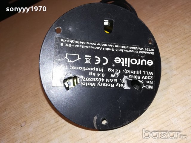 🛑eurolite germany-ПРОФИ мотор за диско топка-внос швеицария, снимка 8 - Други - 20900570