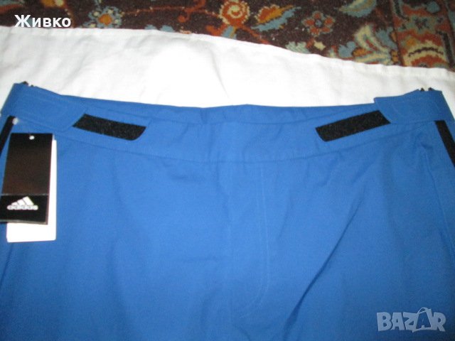 Adidas нов, с етикет син водоустойчив панталон с мембрана., снимка 5 - Спортни дрехи, екипи - 23204328